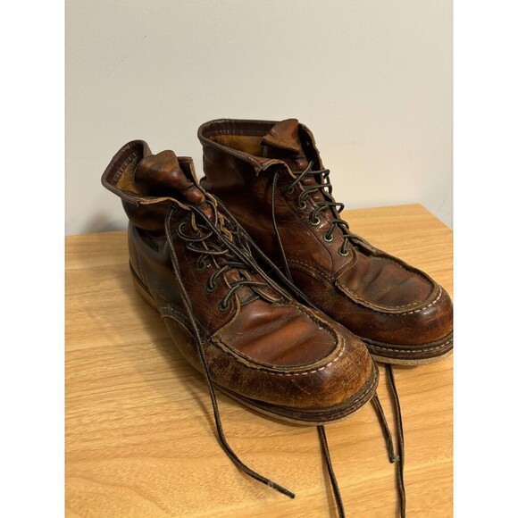 Red Wing Shoes Other - Red Wing Mens 1907 Leather Classici Moc Toe Shoes Brown Boots Size 11 D